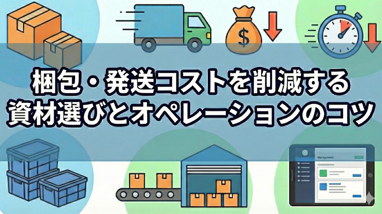 梱包・発送コストを削減する資材選びとオペレーションのコツ