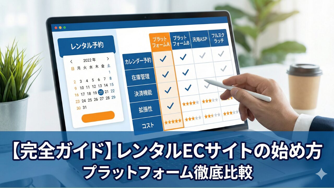 【完全ガイド】レンタルECサイトの始め方｜Shopify, ecforce…プラットフォーム徹底比較
