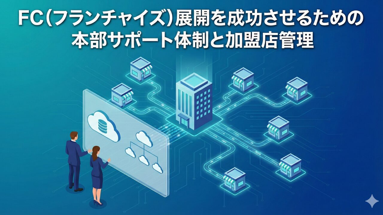 FC（フランチャイズ）展開を成功させるための本部サポート体制と加盟店管理