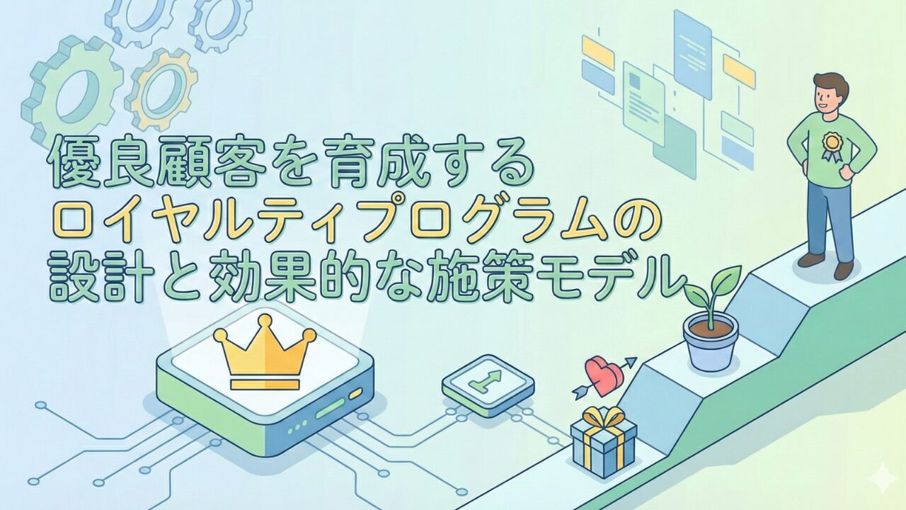 優良顧客を育成するロイヤルティプログラムの設計と効果的な施策モデル