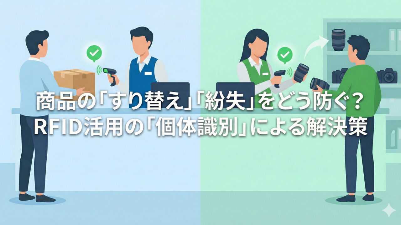 商品の「すり替え」「紛失」をどう防ぐ？RFID活用の「個体識別」による解決策