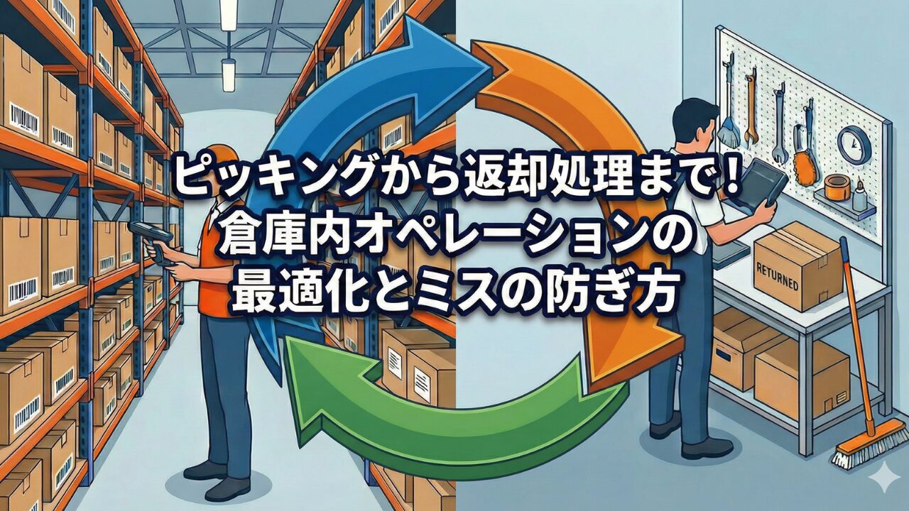 ピッキングから返却処理まで！倉庫内オペレーションの最適化とミスの防ぎ方
