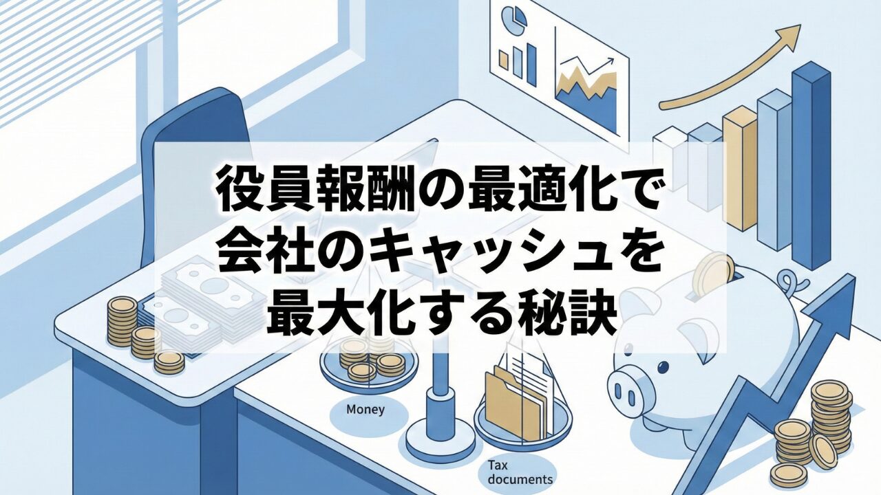 役員報酬の最適化で会社のキャッシュを最大化する秘訣 | Shopifyでレンタル事業を始めるならレンタルGO