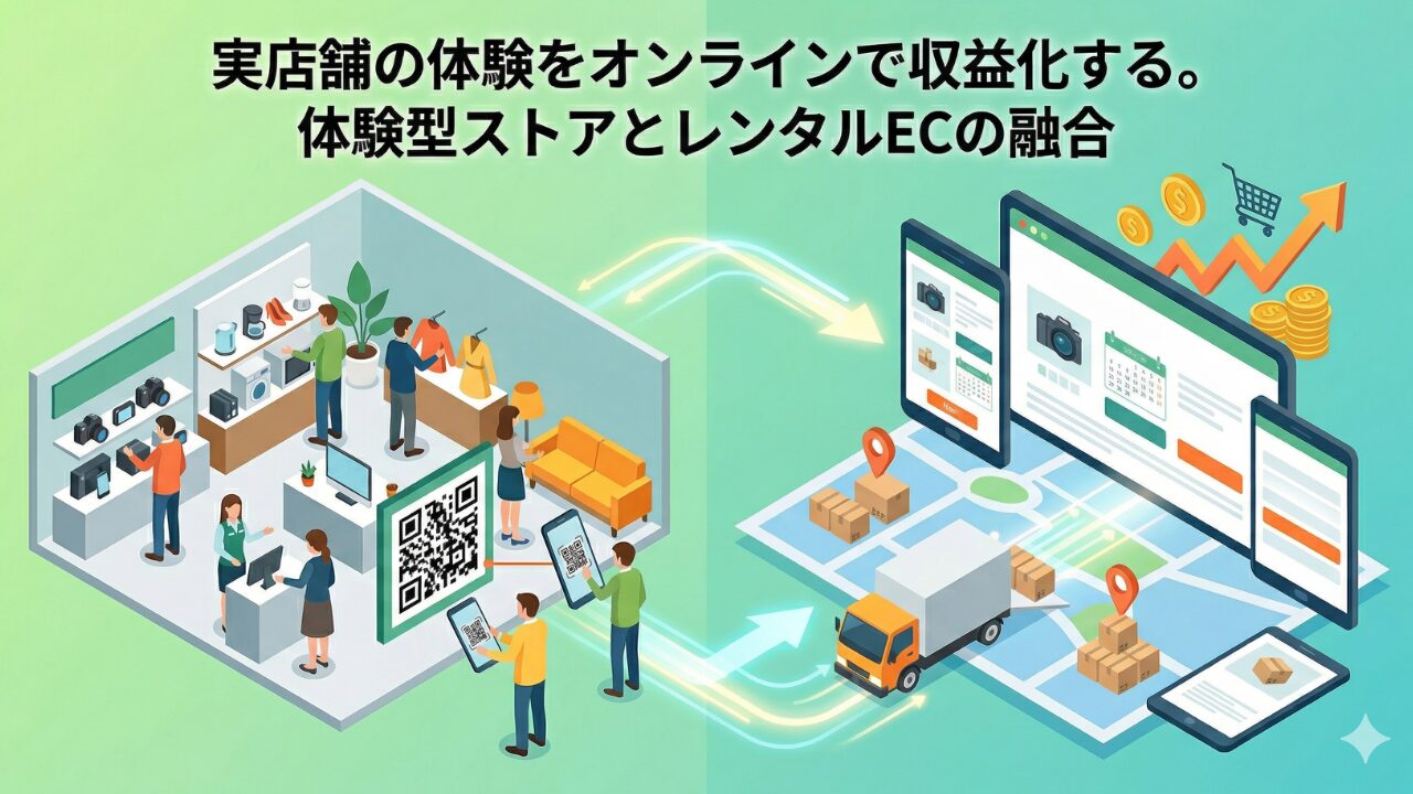 実店舗の体験をオンラインで収益化する。体験型ストアとレンタルECの融合