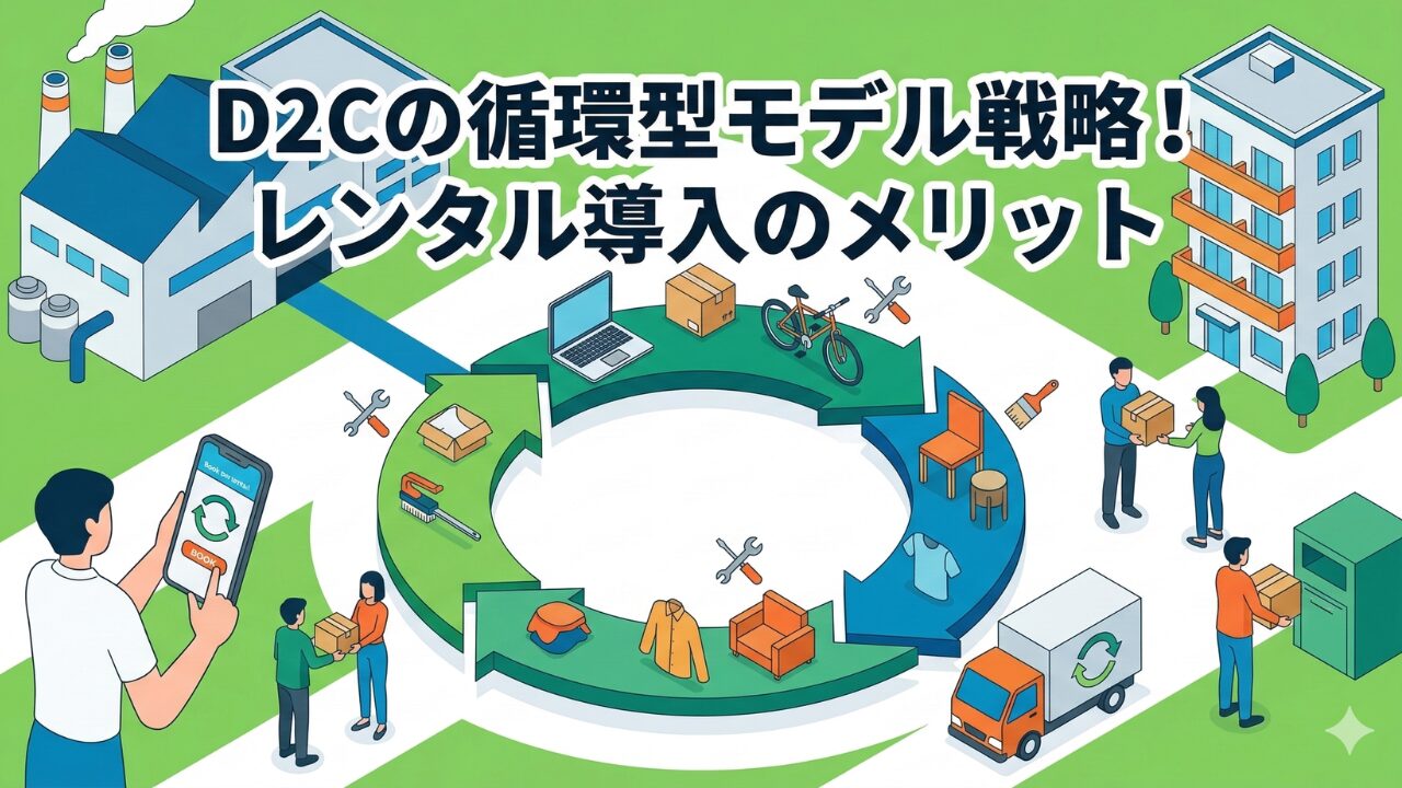 D2Cの循環型モデル戦略！レンタル導入のメリット