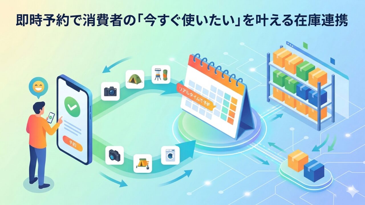 即時予約で消費者の「今すぐ使いたい」を叶える在庫連携